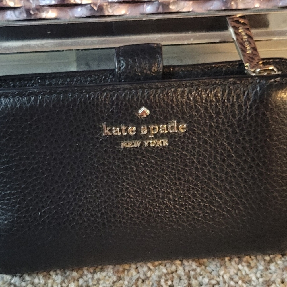 Kate Spade Textured Black Wallet